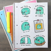 Angy Frog Sticker Pack #1 [6 Large Stickers!]