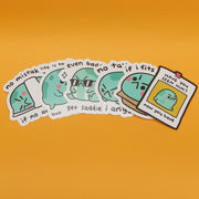 Angy Frog Sticker Pack #1 [6 Large Stickers!]
