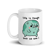 Angy Frog Life Is Tough 15oz Mug