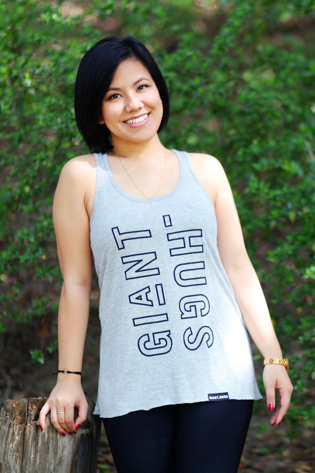 GIANT HUGS - GREY TANK TOP (LADIES)