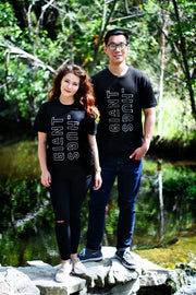 GIANT HUGS - BLACK SHIRT (UNISEX)