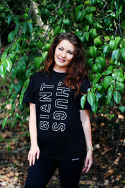 GIANT HUGS - BLACK SHIRT (UNISEX)
