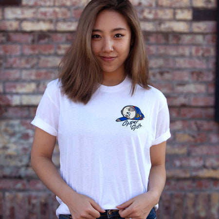 Super Sloth in White (UNISEX)